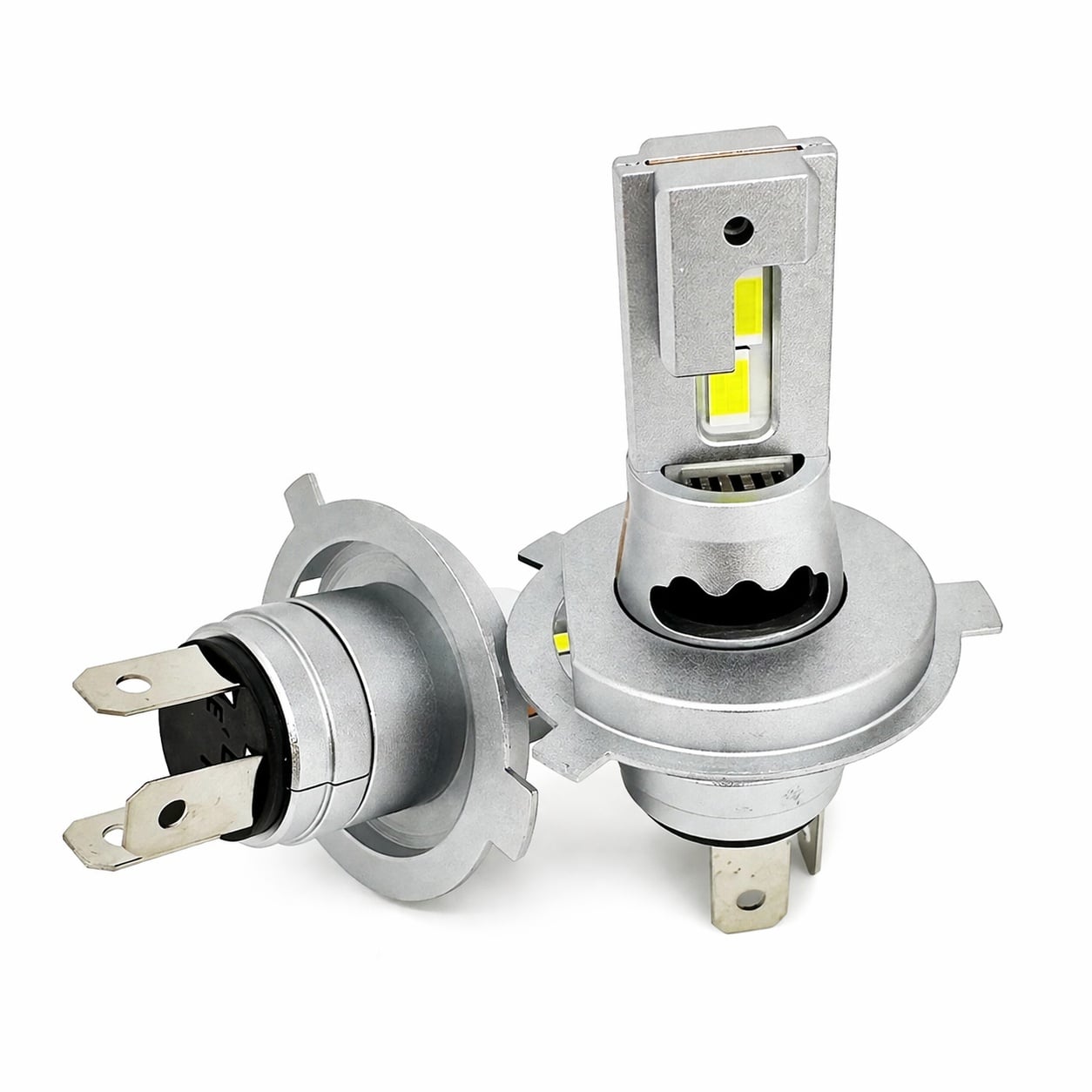 Set 2 Becuri Auto LED H4 cu ventilator, Putere 180W 20000lm 6000k, Plug & Play