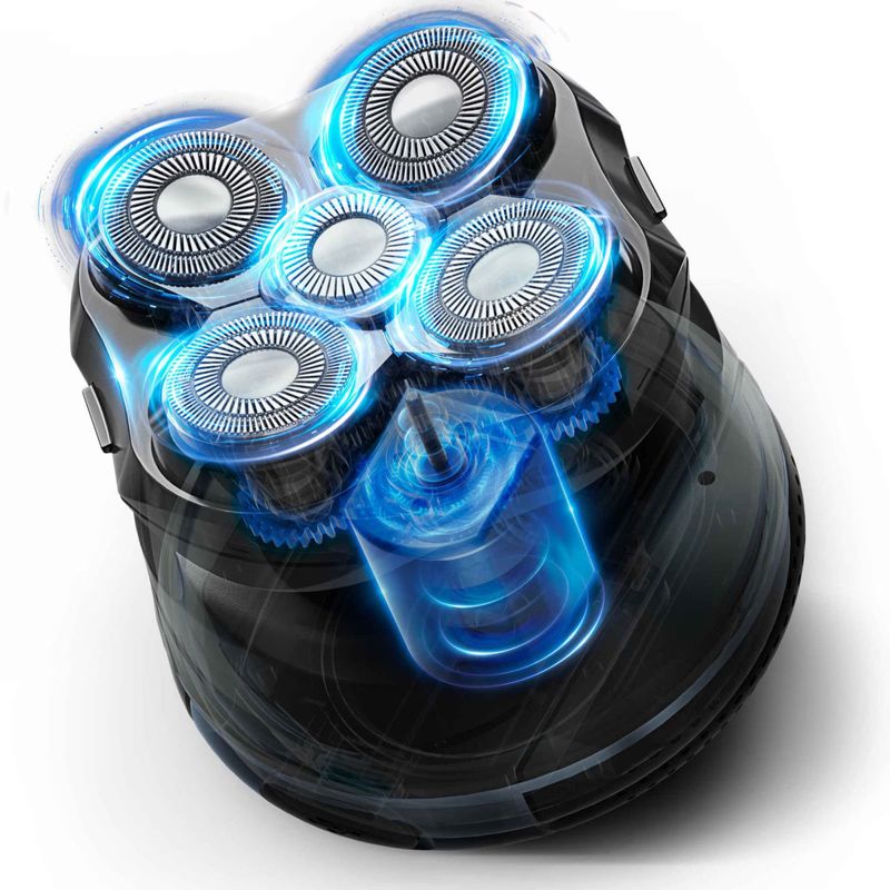 Ingrijire personala si Cosmetice - Aparate & accesorii ingrijire personala - Aparate de ras si tuns - Aparate de ras electrice - Aparat de ras pentru cap Rowenta Head Shaver TN3110E0, pana la 80 minute autonomie, 7300 RPM, 5 capete flexibile - Infinity.ro