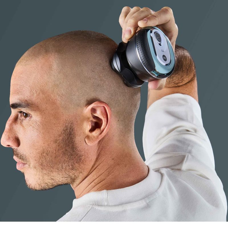 Ingrijire personala si Cosmetice - Aparate & accesorii ingrijire personala - Aparate de ras si tuns - Aparate de ras electrice - Aparat de ras pentru cap Rowenta Head Shaver TN3110E0, pana la 80 minute autonomie, 7300 RPM, 5 capete flexibile - Infinity.ro