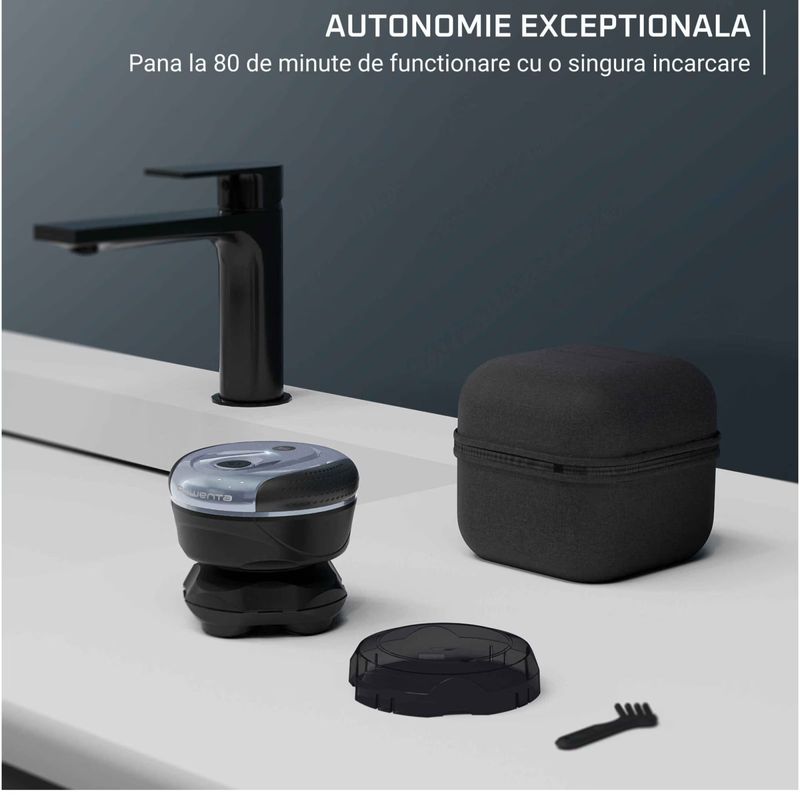 Ingrijire personala si Cosmetice - Aparate & accesorii ingrijire personala - Aparate de ras si tuns - Aparate de ras electrice - Aparat de ras pentru cap Rowenta Head Shaver TN3110E0, pana la 80 minute autonomie, 7300 RPM, 5 capete flexibile - Infinity.ro