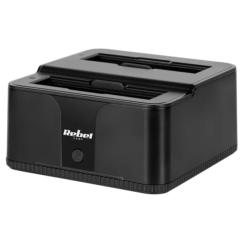 Docking Station HDD 3.5” /2.5” SSD microSD /SD /HUB USB 3.0 20TB Rebel KOM01041