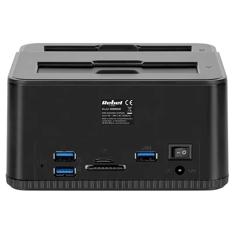 PC, gaming si accesorii - Componente PC - Componente - Accesorii IT - Docking Station HDD 3.5” /2.5” SSD microSD /SD /HUB USB 3.0 20TB Rebel KOM01041 - Infinity.ro