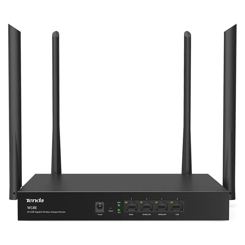 PC, gaming si accesorii - Retelistica - Wireless - Routere Wireless - Router Tenda W18E wireless HOTSPOT Dual Band 5G Gigabit 1000Mbps 4 antene - Infinity.ro