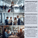 Laptop, Telefoane si Tablete - Wearables si gadgeturi - Gadgeturi - Accesorii SMART - Traducator Inteligent cu SIM 4G, Zero Secrets, 138 limbi, traducere vocala si foto, gri - Infinity.ro