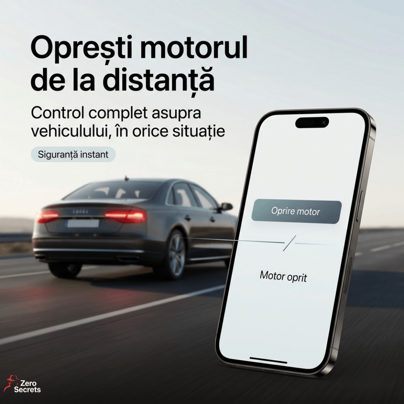 Laptop, Telefoane si Tablete - Wearables si gadgeturi - Gadgeturi - Dispozitive anti-pierdere - Tracker GPS 4G pentru Masina si Moto, Vezi Locatia in Timp Real, Opresti Motorul din Telefon, Alerta Viteza, Negru - Infinity.ro