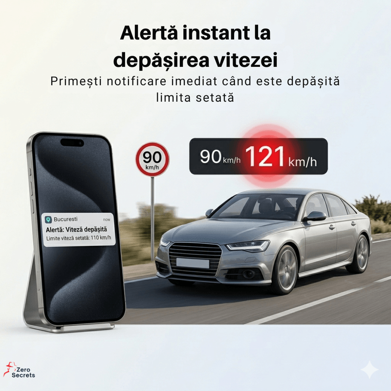 Laptop, Telefoane si Tablete - Wearables si gadgeturi - Gadgeturi - Dispozitive anti-pierdere - Tracker GPS 4G pentru Masina si Moto, Vezi Locatia in Timp Real, Opresti Motorul din Telefon, Alerta Viteza, Negru - Infinity.ro
