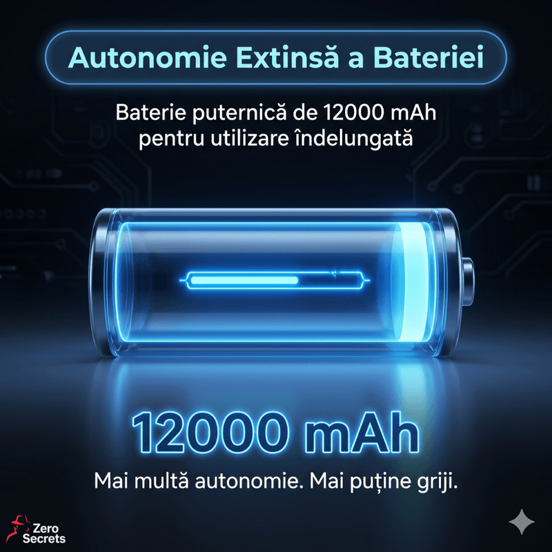 Laptop, Telefoane si Tablete - Wearables si gadgeturi - Gadgeturi - Dispozitive anti-pierdere - GPS Tracker Auto Solar 4G Zero Secrets, Localizare in Timp Real, Baterie 12000mAh, Montaj Rapid, Negru - Infinity.ro