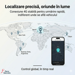 Laptop, Telefoane si Tablete - Wearables si gadgeturi - Gadgeturi - Dispozitive anti-pierdere - GPS Tracker Auto Solar 4G Zero Secrets, Localizare in Timp Real, Baterie 12000mAh, Montaj Rapid, Negru - Infinity.ro