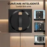 Electronice si Electrocasnice - Ingrijirea locuintei - Mopuri electrice - Robot electric curatare geamuri IMA Trend, Wifi, Tuya, Rezervor 60ml, 72w, 2700Pa, Negru - Infinity.ro