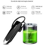 TV, Audio-Video si Foto - Portabile audio - Casti audio - Casca Bluetooth New Bee B41, Baterie 24 ore, Multipoint, Universala, Culoare Negru - Infinity.ro