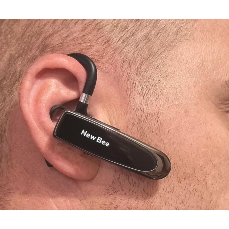 TV, Audio-Video si Foto - Portabile audio - Casti audio - Casca Bluetooth New Bee B41, Baterie 24 ore, Multipoint, Universala, Culoare Negru - Infinity.ro