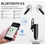 TV, Audio-Video si Foto - Portabile audio - Casti audio - Casca Bluetooth New Bee B41, Baterie 24 ore, Multipoint, Universala, Culoare Negru - Infinity.ro