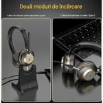 TV, Audio-Video si Foto - Portabile audio - Casti audio - Casca Call Center BT882, Statie de incarcare, Baterie 45 ore, Anulare zgomot, Multipoint - Infinity.ro