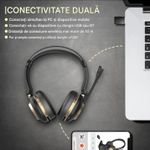 TV, Audio-Video si Foto - Portabile audio - Casti audio - Casca Call Center BT882, Statie de incarcare, Baterie 45 ore, Anulare zgomot, Multipoint - Infinity.ro