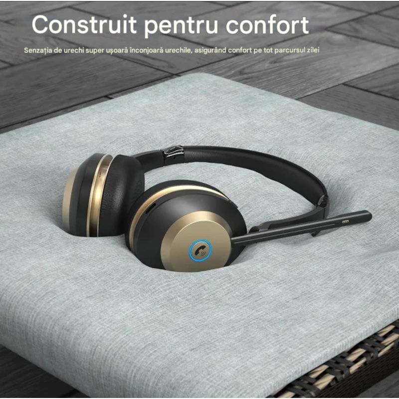 TV, Audio-Video si Foto - Portabile audio - Casti audio - Casca Call Center BT882, Statie de incarcare, Baterie 45 ore, Anulare zgomot, Multipoint - Infinity.ro
