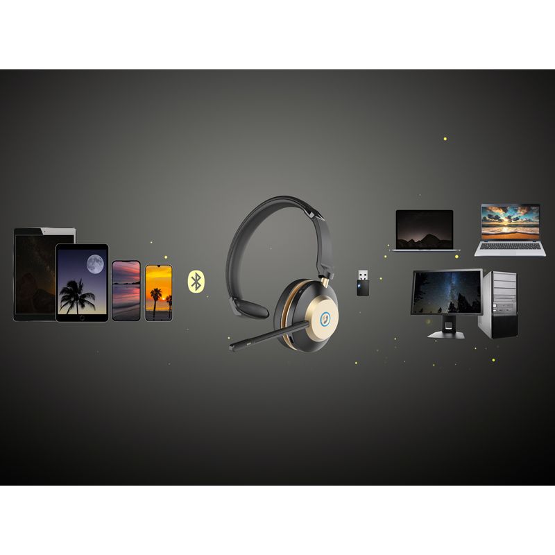 TV, Audio-Video si Foto - Portabile audio - Casti audio - Casca Call Center BT881, Statie de incarcare, Baterie 45 ore, Anulare zgomot, Multipoint - Infinity.ro