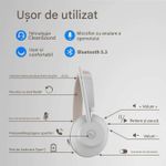 TV, Audio-Video si Foto - Portabile audio - Casti audio - Casca Call Center BT881, Statie de incarcare, Baterie 45 ore, Anulare zgomot, Multipoint - Infinity.ro