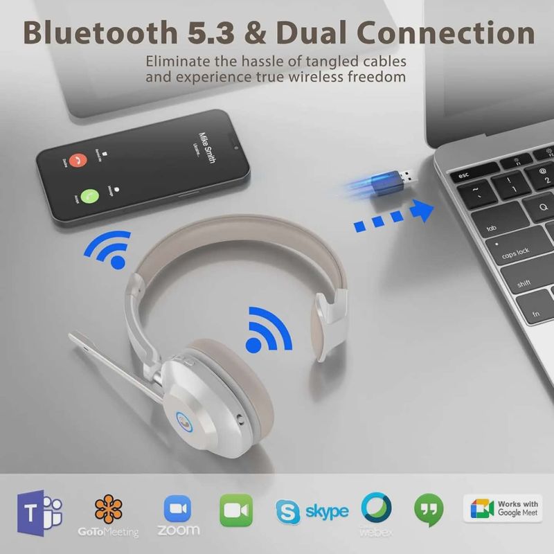 TV, Audio-Video si Foto - Portabile audio - Casti audio - Casca Call Center BT881, Statie de incarcare, Baterie 45 ore, Anulare zgomot, Multipoint - Infinity.ro