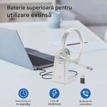TV, Audio-Video si Foto - Portabile audio - Casti audio - Casca Call Center CerCip 783, Statie de incarcare, Baterie 26 ore, Multipoint,Anulare zgomot - Infinity.ro
