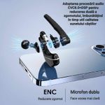 TV, Audio-Video si Foto - Portabile audio - Casti audio - Casca Bluetooth CerCip A6L, Autonomie baterie 25 ore, Carcasa de incarcare, Anulare zgomot, Multipoint - Infinity.ro