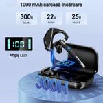 TV, Audio-Video si Foto - Portabile audio - Casti audio - Casca Bluetooth CerCip A6L, Autonomie baterie 25 ore, Carcasa de incarcare, Anulare zgomot, Multipoint - Infinity.ro