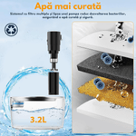 Petshop - Accesorii petshop - Castroane si adapatori - Dispenser apa automat tip Fantana inteligenta pentru pisici si caini, Dasbo®, Capacitate 3.2L, cu Sensor, wireless - Infinity.ro