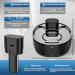 Petshop - Accesorii petshop - Castroane si adapatori - Dispenser apa automat tip Fantana inteligenta pentru pisici si caini, Dasbo®, Capacitate 3.2L, cu Sensor, wireless - Infinity.ro