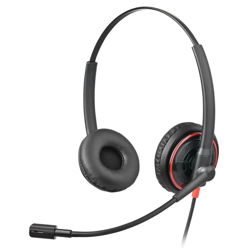 TV, Audio-Video si Foto - Portabile audio - Casti audio - Casca Call Center cu fir CerCip QM 2D-M, Functie anulare zgomot fundal ENC, Buton mute - Infinity.ro