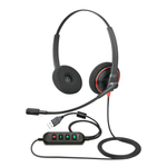 TV, Audio-Video si Foto - Portabile audio - Casti audio - Casca Call Center cu fir CerCip QM 2D-M, Functie anulare zgomot fundal ENC, Buton mute - Infinity.ro