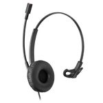 TV, Audio-Video si Foto - Portabile audio - Casti audio - Casca Call Center cu fir CerCip QM X2-M, Functie anulare zgomot fundal ENC, Buton mute - Infinity.ro