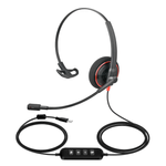 TV, Audio-Video si Foto - Portabile audio - Casti audio - Casca Call Center cu fir CerCip QM X2-M, Functie anulare zgomot fundal ENC, Buton mute - Infinity.ro