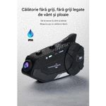 TV, Audio-Video si Foto - Portabile audio - Casti audio - Casca Bluetooth pentru Moto FreedConn R1 Pro, Autonomie baterie 48 ore, Camera 2K, Wifi, Intercom 6 persoane, 1000m - Infinity.ro