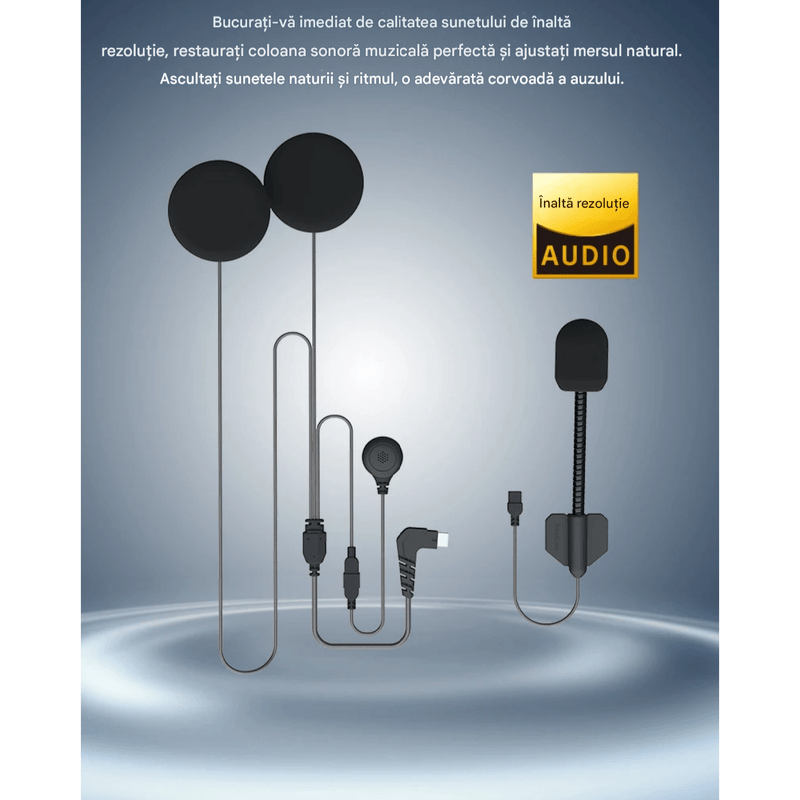 TV, Audio-Video si Foto - Portabile audio - Casti audio - Casca Bluetooth pentru Moto FreedConn R1 Pro, Autonomie baterie 48 ore, Camera 2K, Wifi, Intercom 6 persoane, 1000m - Infinity.ro