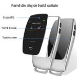 Auto si Moto - Electronice auto - Sisteme de inchidere centralizata - Cheie Auto Smart cu Display SK03, Activare Keyless Entry, 4 butoane, LCD cu touchscreen - Infinity.ro