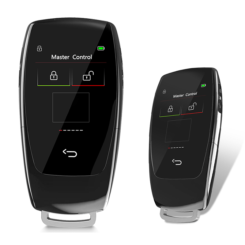 Auto si Moto - Electronice auto - Sisteme de inchidere centralizata - Cheie Auto Smart cu Display SK03, Activare Keyless Entry, 4 butoane, LCD cu touchscreen - Infinity.ro