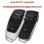 Auto si Moto - Electronice auto - Sisteme de inchidere centralizata - Cheie Auto Smart cu Display SK03, Activare Keyless Entry, 4 butoane, LCD cu touchscreen - Infinity.ro