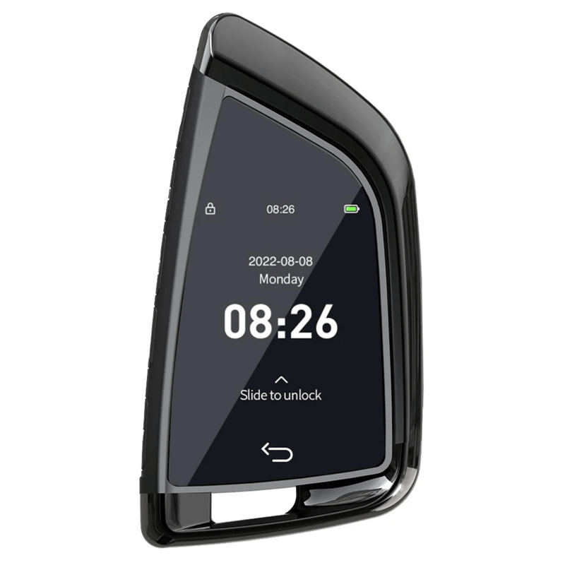Auto si Moto - Electronice auto - Sisteme de inchidere centralizata - Cheie Auto Smart cu Display 568, Activare Keyless Entry, 4 butoane, LCD cu touchscreen - Infinity.ro