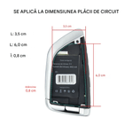 Auto si Moto - Electronice auto - Sisteme de inchidere centralizata - Cheie Auto Smart cu Display 568, Activare Keyless Entry, 4 butoane, LCD cu touchscreen - Infinity.ro