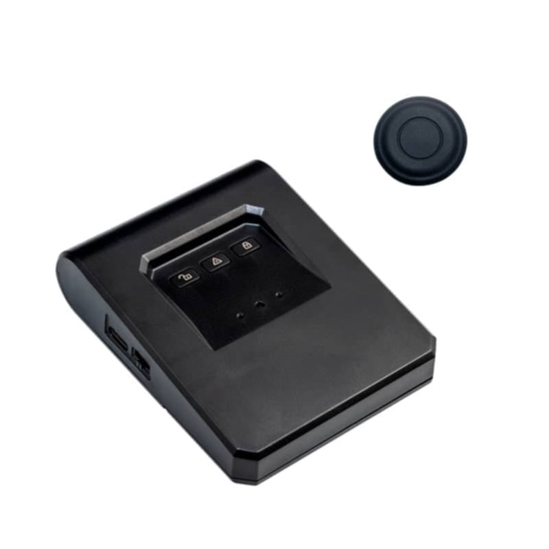 Auto si Moto - Electronice auto - Sisteme de inchidere centralizata - Cheie Auto Smart CF400, Activare Keyless Entry, 3 butoane, Smart Car Key cu buton mobil - Infinity.ro