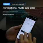 Auto si Moto - Electronice auto - Sisteme de inchidere centralizata - Cheie Auto Smart CF400, Activare Keyless Entry, 3 butoane, Smart Car Key cu buton mobil - Infinity.ro