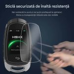 Auto si Moto - Electronice auto - Sisteme de inchidere centralizata - Cheie Auto Smart cu Display SK05 Argintiu, Activare Keyless Entry, 4 butoane, LCD cu touchscreen - Infinity.ro