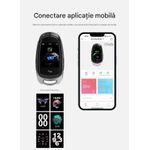 Auto si Moto - Electronice auto - Sisteme de inchidere centralizata - Cheie Auto Smart cu Display SK05 Argintiu, Activare Keyless Entry, 4 butoane, LCD cu touchscreen - Infinity.ro