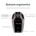 Auto si Moto - Electronice auto - Sisteme de inchidere centralizata - Cheie Auto Smart cu display SK01, Activare Keyless Entry, 4 butoane, LCD cu touchscreen, Smart Car Key - Infinity.ro