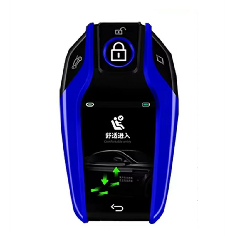 Auto si Moto - Electronice auto - Sisteme de inchidere centralizata - Cheie Auto Smart cu display SK01, Activare Keyless Entry, 4 butoane, LCD cu touchscreen, Smart Car Key - Infinity.ro