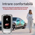 Auto si Moto - Electronice auto - Sisteme de inchidere centralizata - Cheie Auto Smart cu LAMA DE URGENTA, Activare Keyless Entry, 4 butoane, LCD cu touchscreen - Infinity.ro