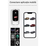 Auto si Moto - Electronice auto - Sisteme de inchidere centralizata - Cheie Auto Smart cu LAMA DE URGENTA, Activare Keyless Entry, 4 butoane, LCD cu touchscreen - Infinity.ro