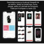 Auto si Moto - Electronice auto - Sisteme de inchidere centralizata - Cheie Auto Smart cu LAMA DE URGENTA, Activare Keyless Entry, 4 butoane, LCD cu touchscreen - Infinity.ro