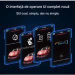 Auto si Moto - Electronice auto - Sisteme de inchidere centralizata - Cheie Auto Smart cu LAMA DE URGENTA, Activare Keyless Entry, 4 butoane, LCD cu touchscreen - Infinity.ro