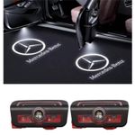 Auto si Moto - Electrice auto - Iluminare si semnalizare - Lumini ambientale - Lampi Portiere Auto MERCEDES BENZ, Holograma LED cu LOGO, Compatibile cu W223, W206, W213, X254, EQS - Infinity.ro
