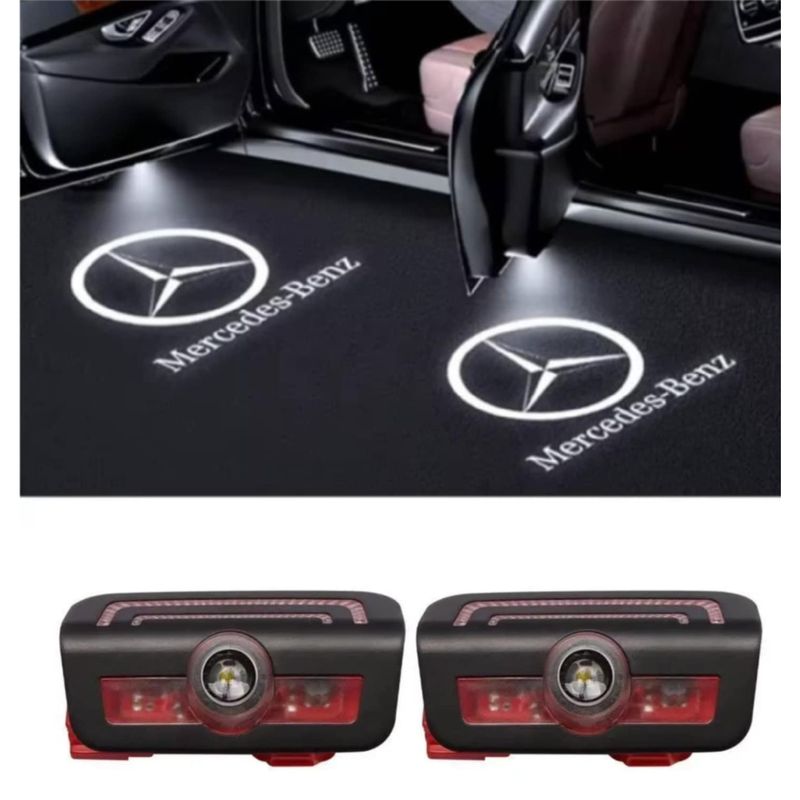Auto si Moto - Electrice auto - Iluminare si semnalizare - Lumini ambientale - Lampi Portiere Auto MERCEDES BENZ, Holograma LED cu LOGO, Compatibile cu W223, W206, W213, X254, EQS - Infinity.ro